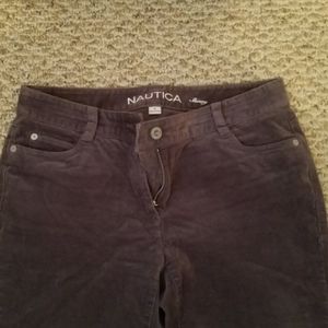 Grey Corduroy Nautica Skinny Straight Leg Jeans